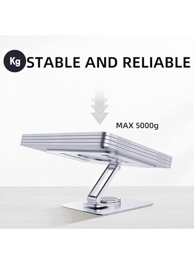 Rotating Aluminum Tablet Stand 360 Degree Adjustable Foldable Holder for Tablets and Small Screens 4–14 Inch - Image 2